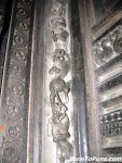 Lion carved pillar