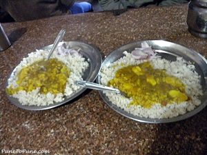 Rice Potato Curry of Himachal Dhabha