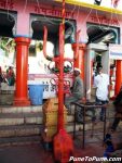 Trishula at Temple Entrance