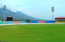 Panorama of Dharamshala Stadium, Himachal Pradesh