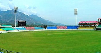 Panorama of Dharamshala Stadium, Himachal Pradesh