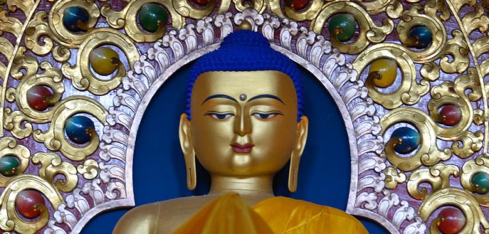 The Buddha at the Dalai Lama temple