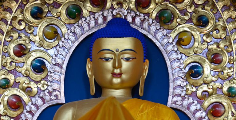 The Buddha at the Dalai Lama temple