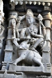Lord Shiva killing demon Elephant