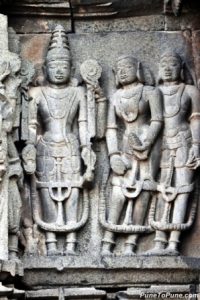 Couple offering to Lord Vishnu