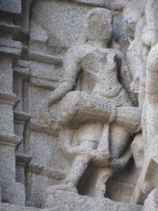 Beautiful musician playing drum