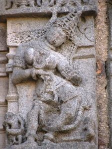 Dancing Apsara with amazing hair shringar