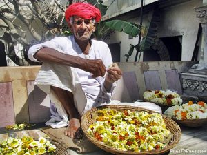 Florist at the temple