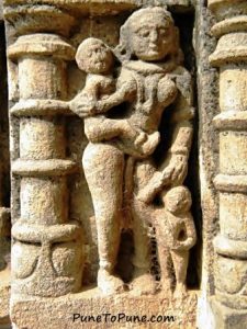 A mother with her children