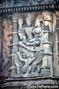 Ravana lifting Kailasa