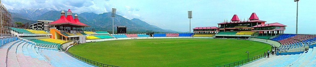 Panorama of Dharamshala Stadium, Himachal Pradesh