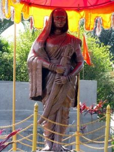 Jijamata Statue in garden