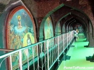 Corridor in the temple with Mythological paintings