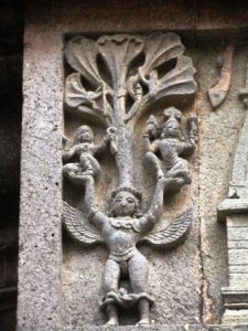 Garuda lifting Laxmi & Narayana