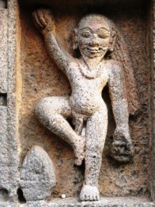 Sadhu performing hard standing Tap