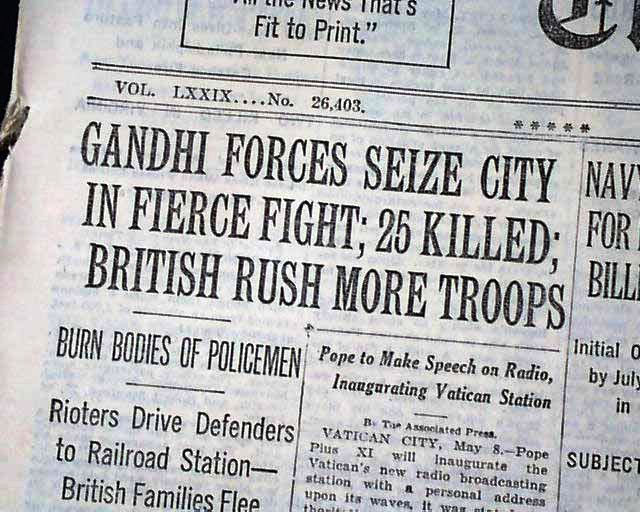 Solapur Independence Movement 1930