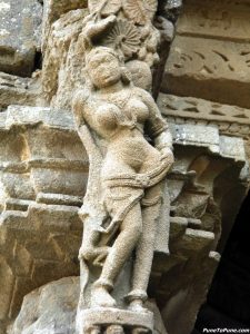 Apsara on entrance pillar