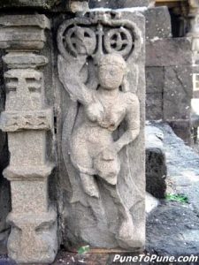 Apsara on entrance pillar